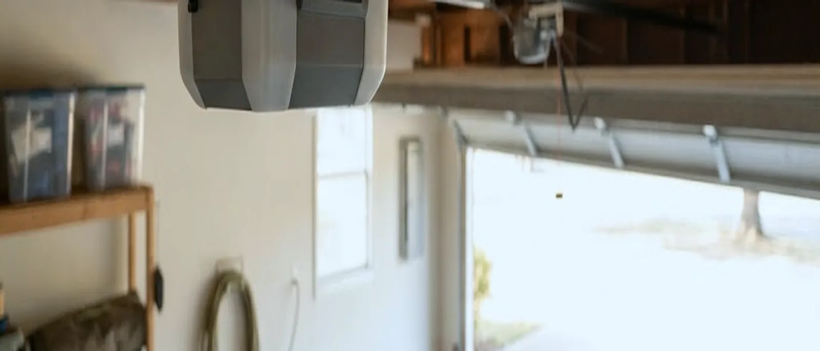 Garage door opener unit in a Terre Haute garage