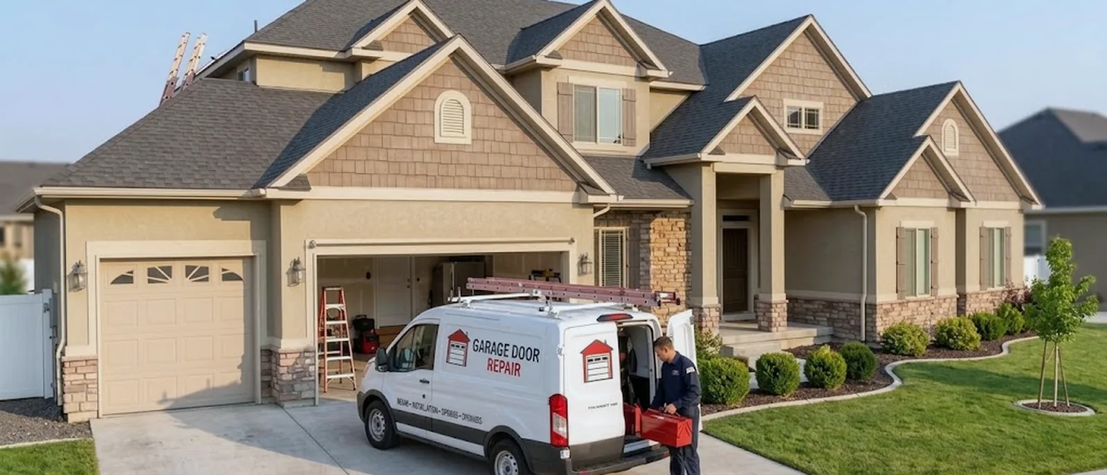 Garage Door Repair Terre Haute service vehicle in Terre Haute, IN
